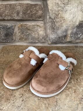 Steve Madden J Shilo Girls Size 3 Cognac Shoes Slippers Kids